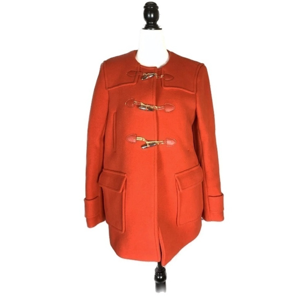 Sandro Paris Wool Duffle Coat/Jacket with Flaw - Picture 3 of 16
